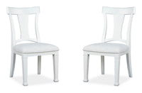 Kingston - Upholstered Side Chair (Set of 2) - Whisper White And Cerused Nutmeg