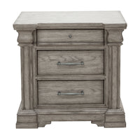 Madison Ridge - 3 Drawer Nightstand - Heritage Taupe