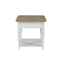 Turnberry Park - Rectangular End Table - Washed White
