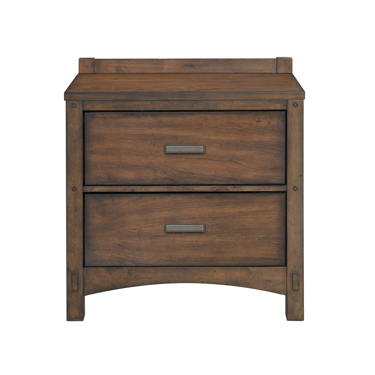 Seneca - 2-Drawer Nightstand with USB port - Brown