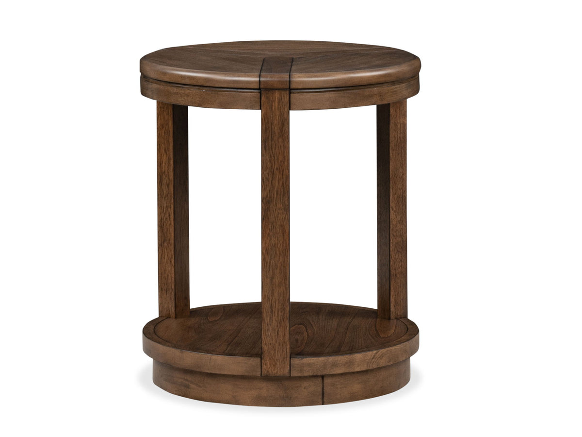 Connolly - Round End Table - Brown
