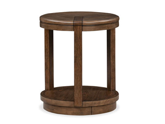 Connolly - Round End Table - Brown