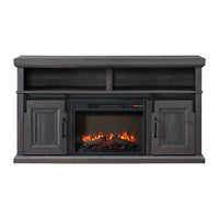 Macau - Console With 23" Fireplace Insert - Gray