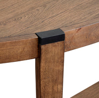 Kaysen - Demilune Sofa Table - Dark Brown