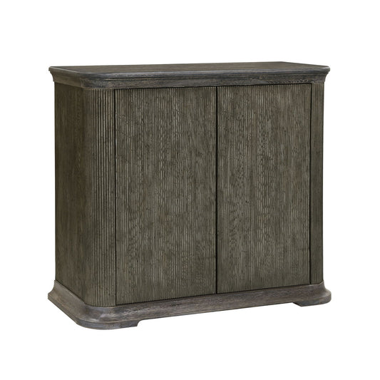 Pulaski Accents - Reeded 2 Door Accent Chest with Shelves - Gray