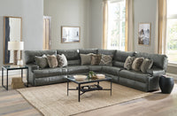 Como - Italian Leather Match Reclining Sectional