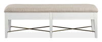 Heron Cove - Bench With Upholstered Seat - Chalk White