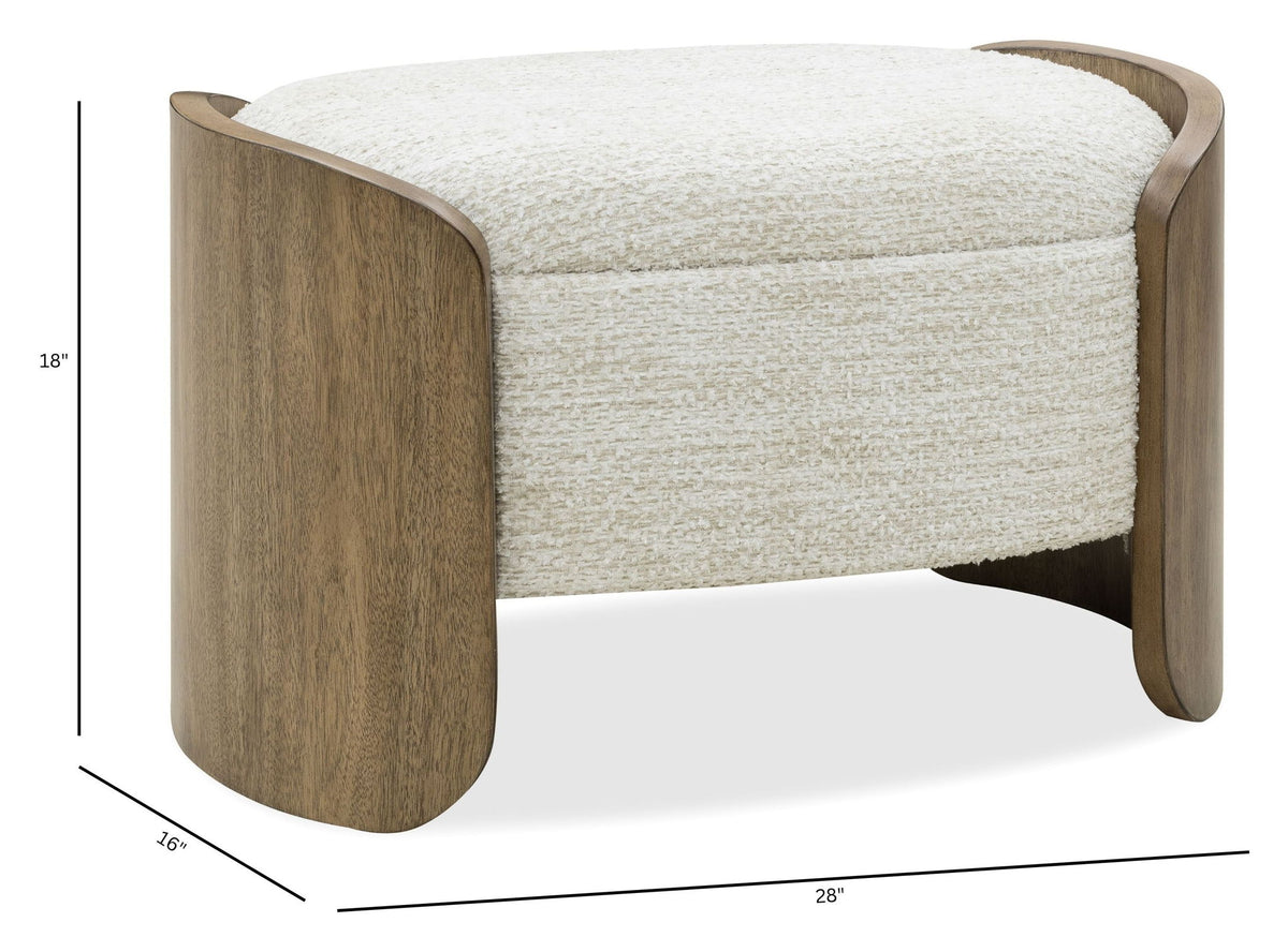 Leeza - Bed Bench - Brown