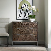 Rustic 3-Drawer Accent Chest - Dark Brown