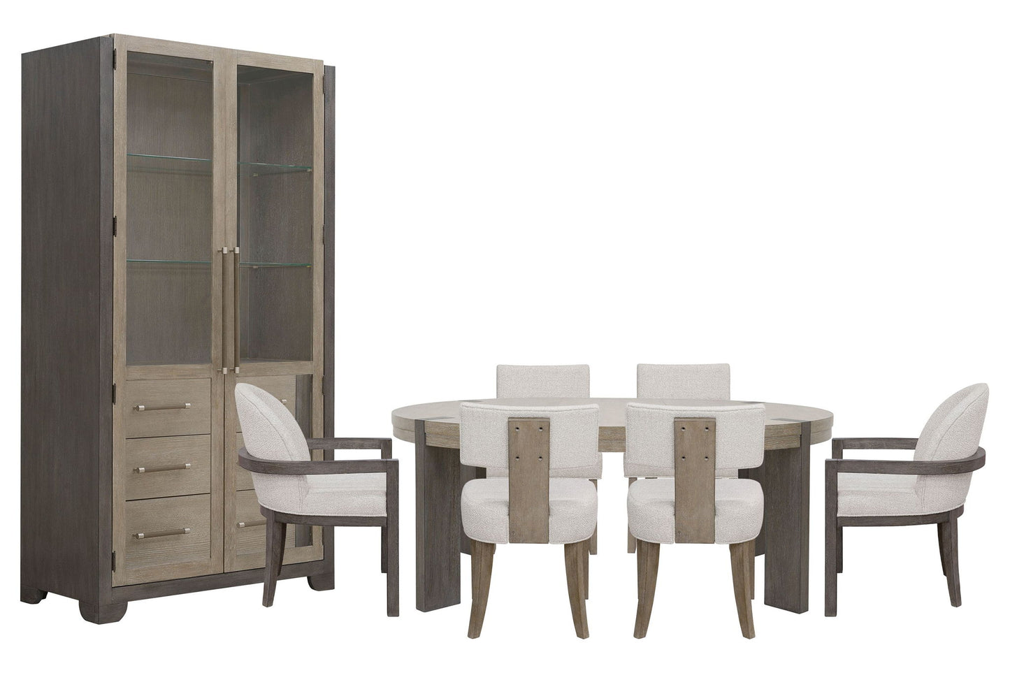 Anderson Park - Round Dining Table Set With Kilsmos Chairs