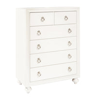 Bella White - 6-Drawer Chest - White