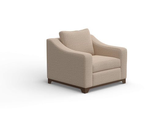 Natural Parota - Armchair - Capuccino Brown