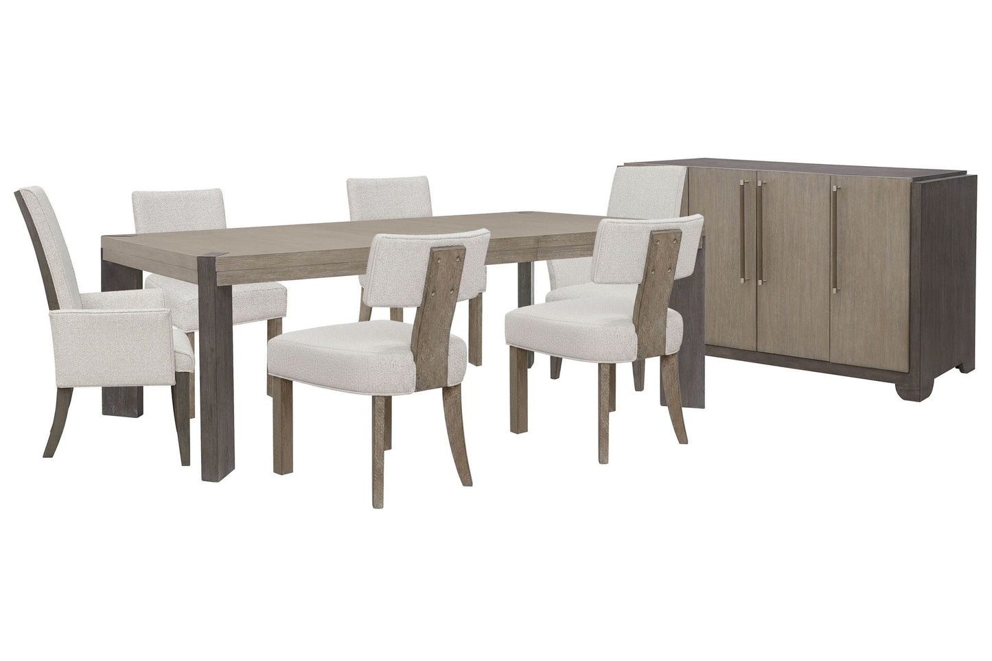 Anderson Park - Leg Dining Table Set With Klismos Chairs