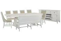 Heron Cove - Extendable Trestle Dining Table Set