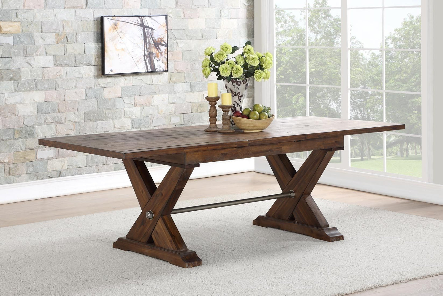 D00526 - Dining Table - Dark Brown