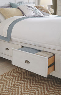 Heron Cove - Complete Panel Bed With Storage Rails