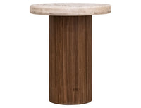 Sahara - End Table - Light Cream / Brown Caramel