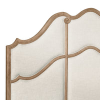 Weston Hills - King Upholstered Bed - Natural