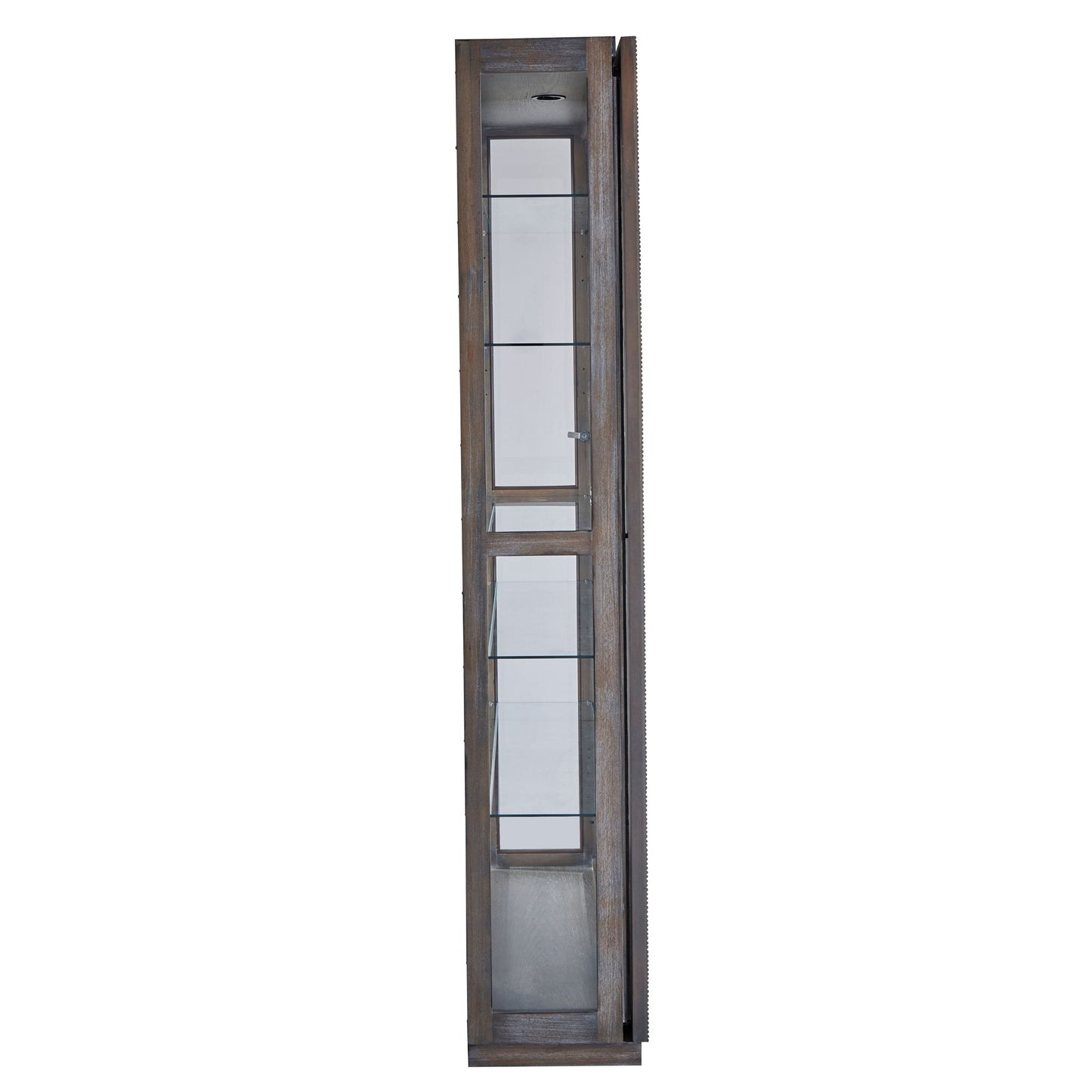 Pulaski Accents - Sliding Door Curio Cabinet - Medium Wood