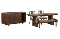 Belville - Extendable Trestle Dining Table Set