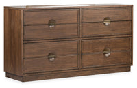 Selena - Double Drawer Dresser - Brown