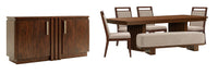 Reena - Extendable Trestle Dining Table Set