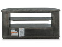 Bosley - Wood Demilune Sofa Table - Coffee Bean