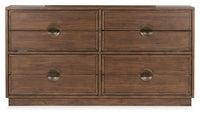 Selena - Double Drawer Dresser - Brown