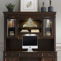 Brayton Manor - Jr Executive Credenza Hutch - Cognac