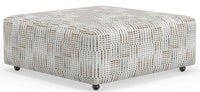 Kellen - Castered Cocktail Ottoman - Morocco