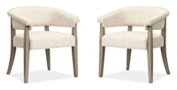 Braelyn - Upholstered Host Chair (Set of 2) - Dorian Gray