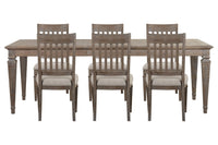 Lancaster - 7 Piece Extendable Rectangular Dining Table Set