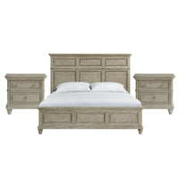 Whit-Ash - Panel Bedroom Set