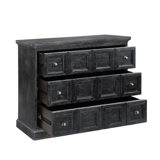 Pulaski Accents - Rustic 3 Drawer Accent Chest - Black