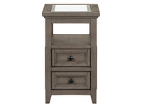 Paxton Place - Chairside End Table - Dovetail Gray