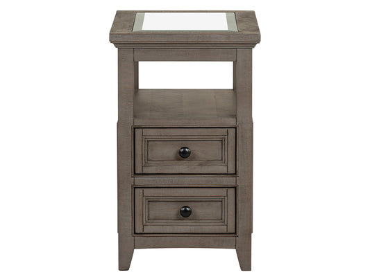 Paxton Place - Chairside End Table - Dovetail Gray