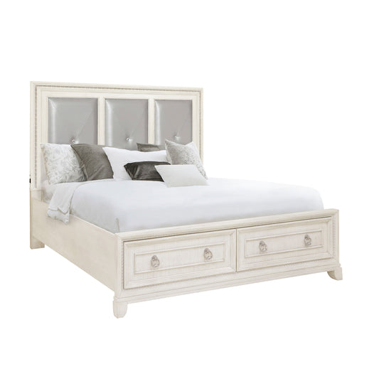 Orleans - Upholstered Storage Bed With LED Lights