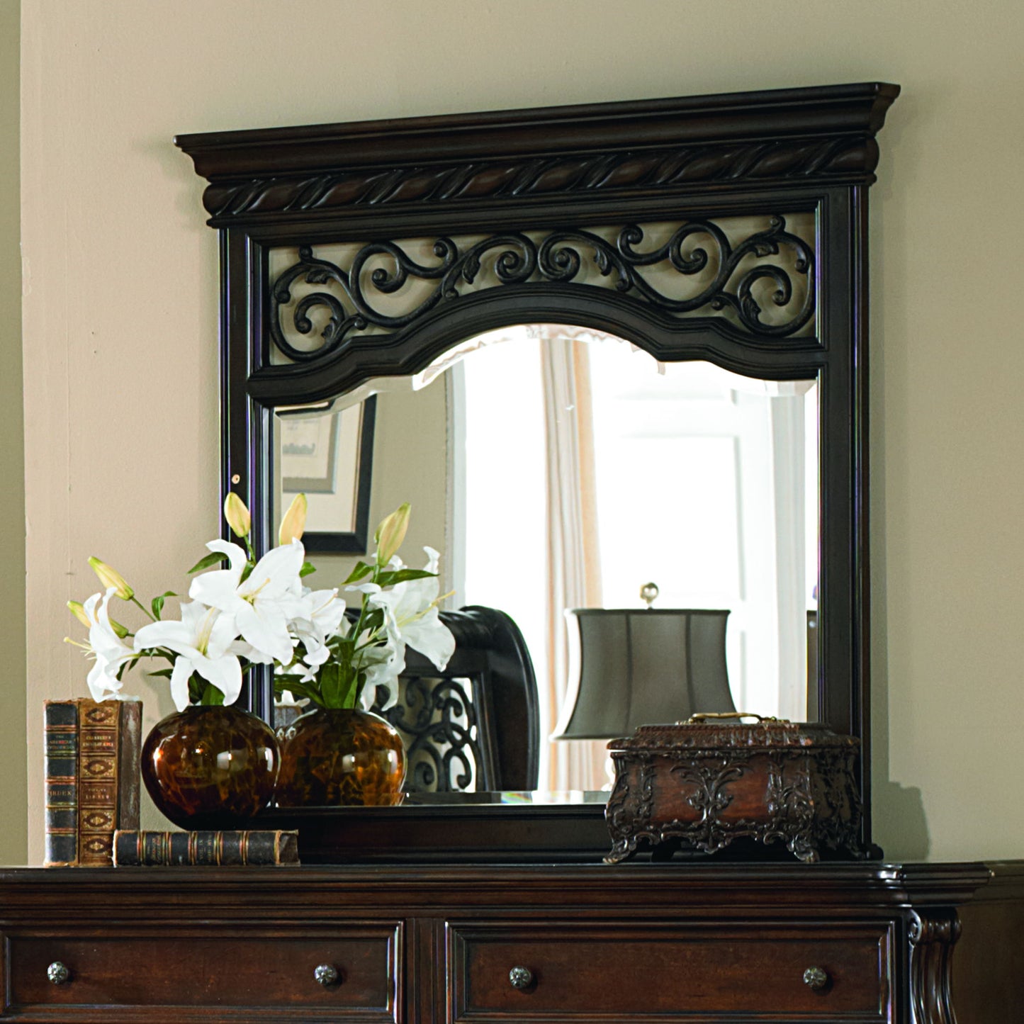 Arbor Place - Landscape Mirror - Dark Brown