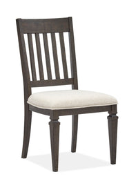 Calistoga - Dining Side Chair With Upholstered Seat (Set of 2) - Weathered Charcoal