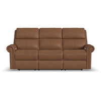 Bernard - Power Reclining Sofa With Console, Power Headrest, & Lumbar