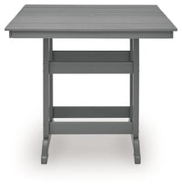 Sanctuary Beach - Square Counter Table With Umbrella Option - Dark Gray