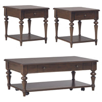 Arden Road - 3 Piece Table Set - Satin Cherry
