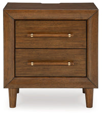 Lyncott - Brown - Two Drawer Night Stand