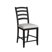 Tulane - 5 Piece Dining Set (Counter Table & 4 Counter Chairs) - Oak & Black
