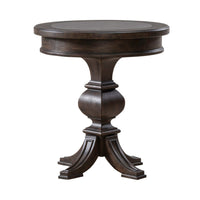 Paradise Valley - Round Chairside Table - Saddle Brown