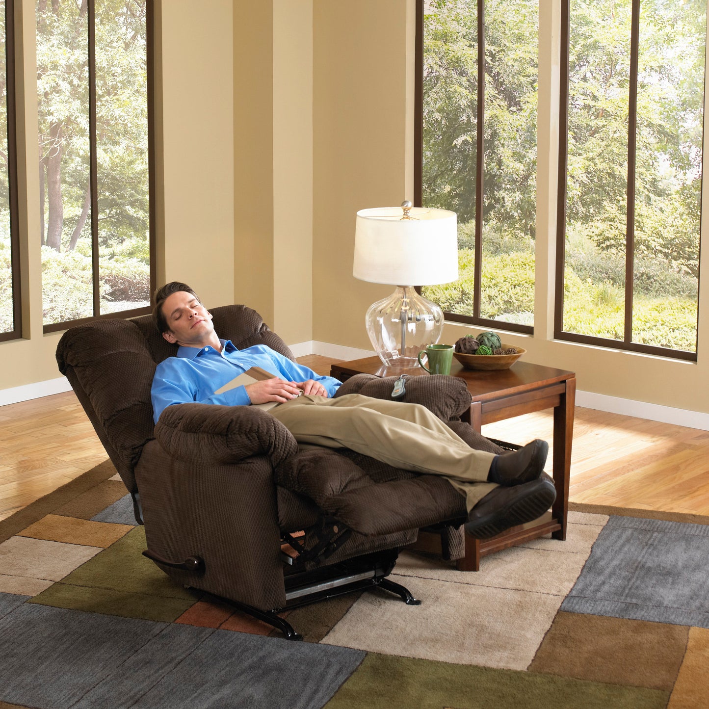 Nettles - Chaise Rocker Reclining With Deluxe Heat/Massage