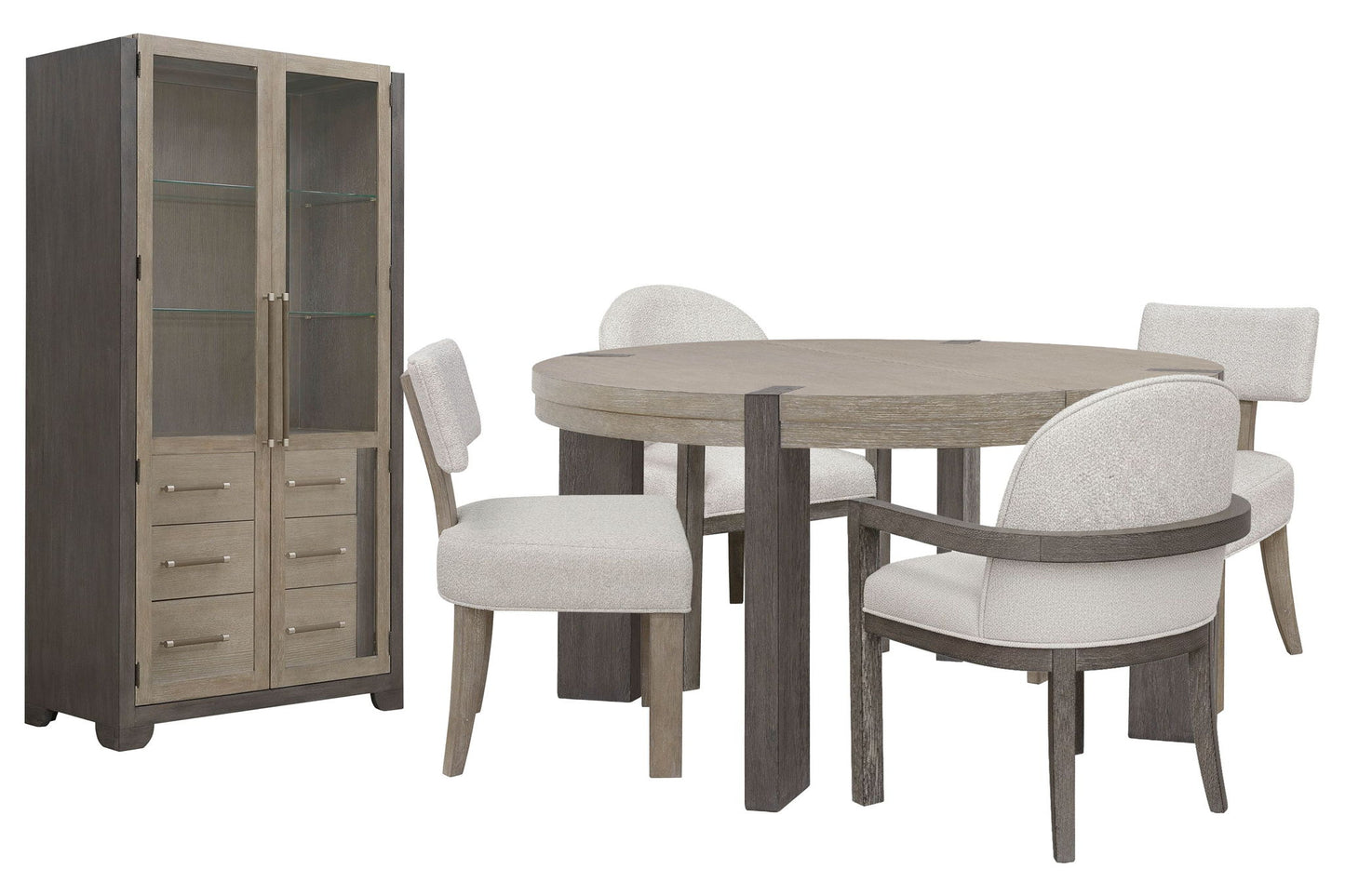 Anderson Park - Round Dining Table Set With Kilsmos Chairs