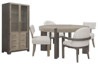 Anderson Park - Round Dining Table Set With Kilsmos Chairs