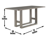 Toscana - Counter Table - Dark Gray