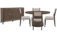 Kavanaugh - Extendable Round Dining Table Set